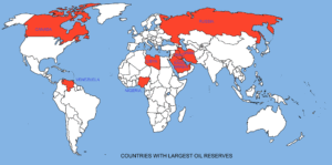 Why Is Crude Oil Unevenly Distributed showing global oil reserve distribution across countries
